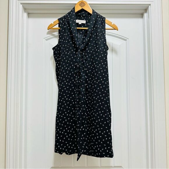 Loft Black & White Cat Paws Print Dress & Floral Dress - Picture 3 of 6